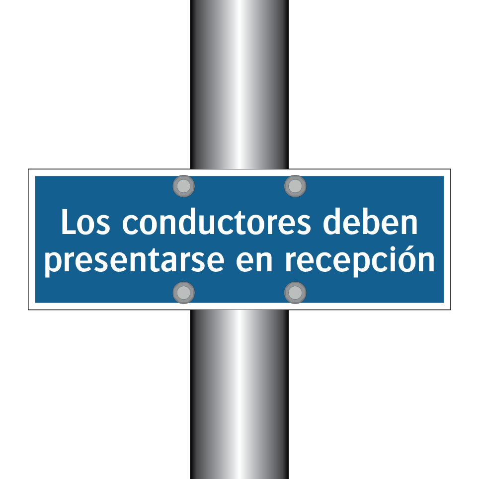 Los conductores deben presentarse en recepción