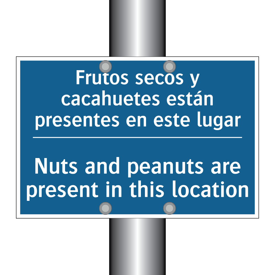 Frutos secos y cacahuetes están  /.../ - Nuts and peanuts are present in  /.../