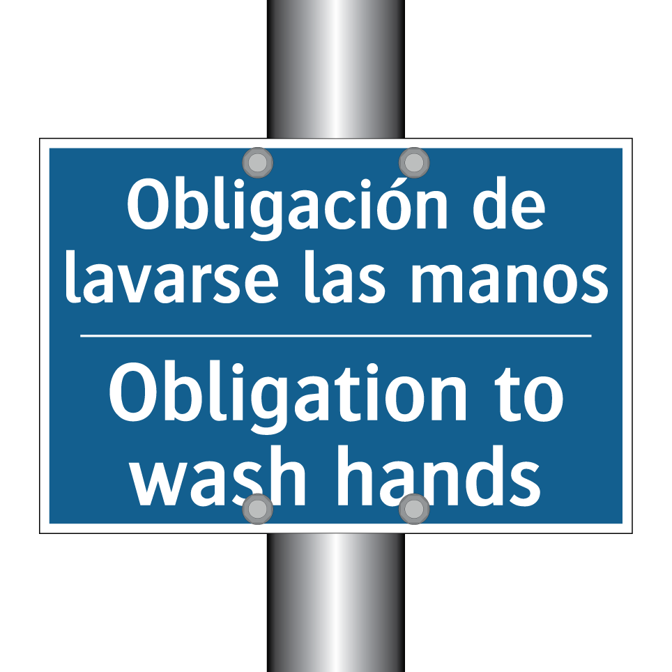 Obligación de lavarse las manos /.../ - Obligation to wash hands