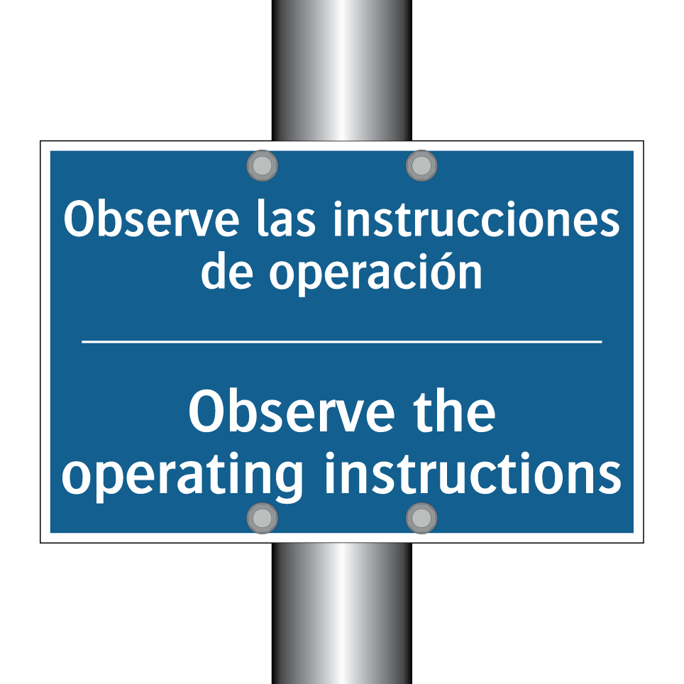 Observe las instrucciones de operación /.../ - Observe the operating instructions /.../