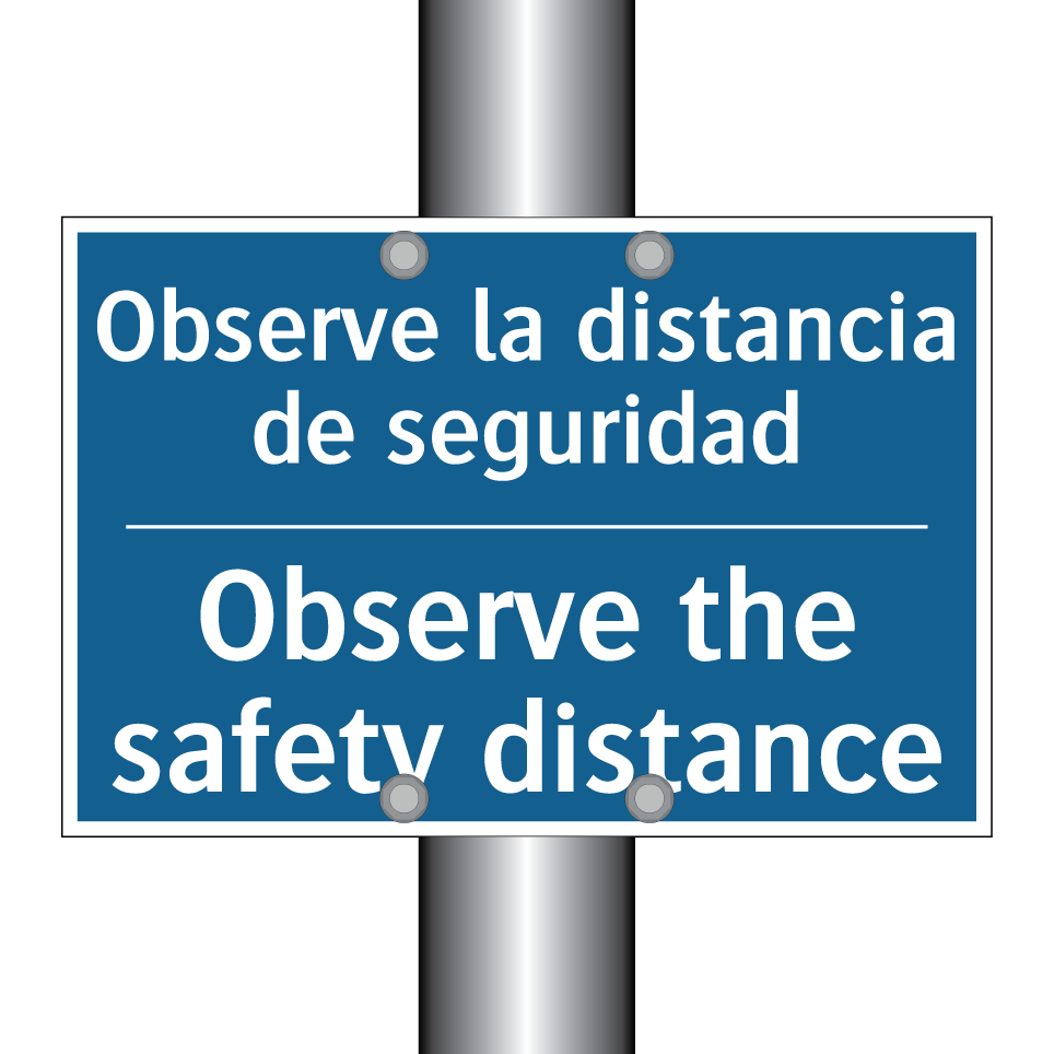 Observe la distancia de seguridad /.../ - Observe the safety distance