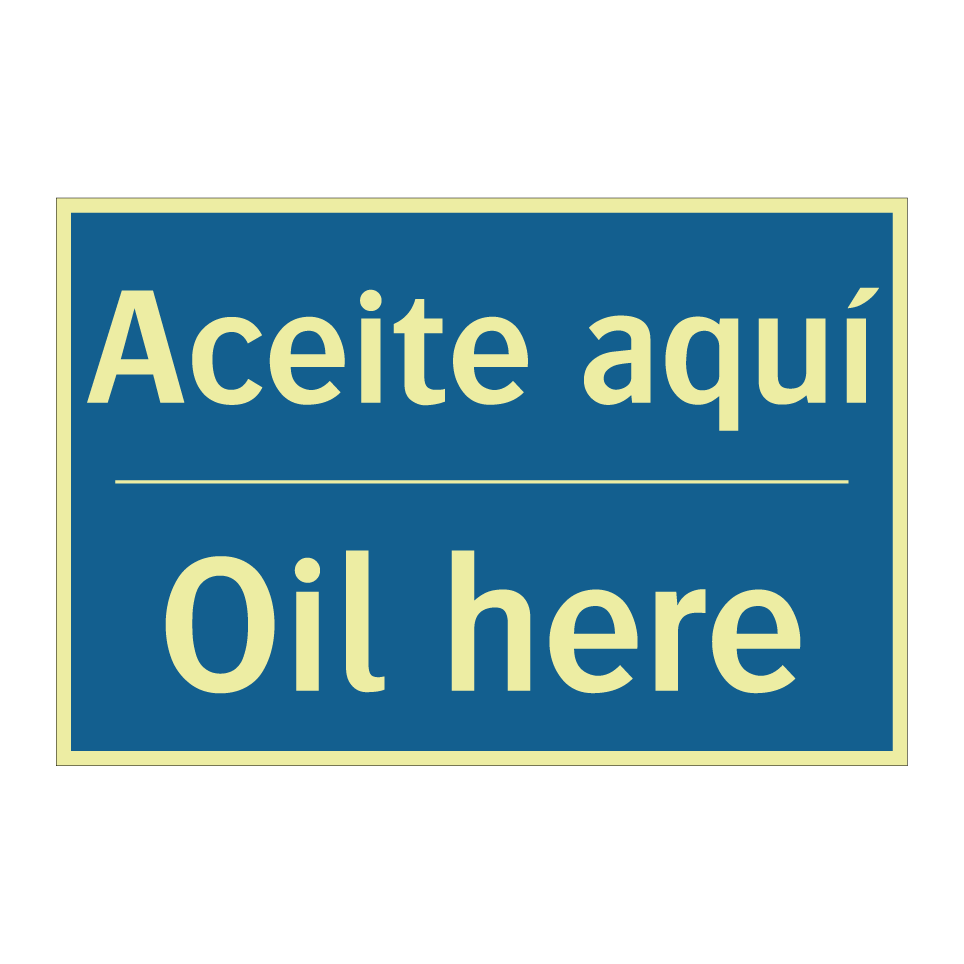 Aceite aquí - Oil here