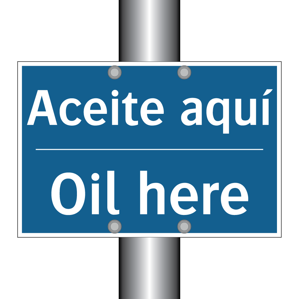 Aceite aquí - Oil here