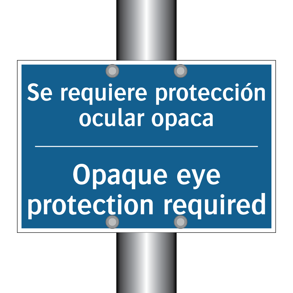 Se requiere protección ocular  /.../ - Opaque eye protection required