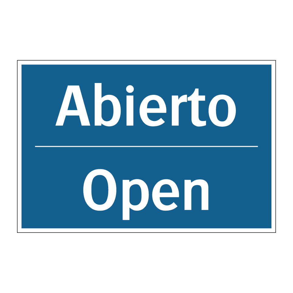 Abierto - Open