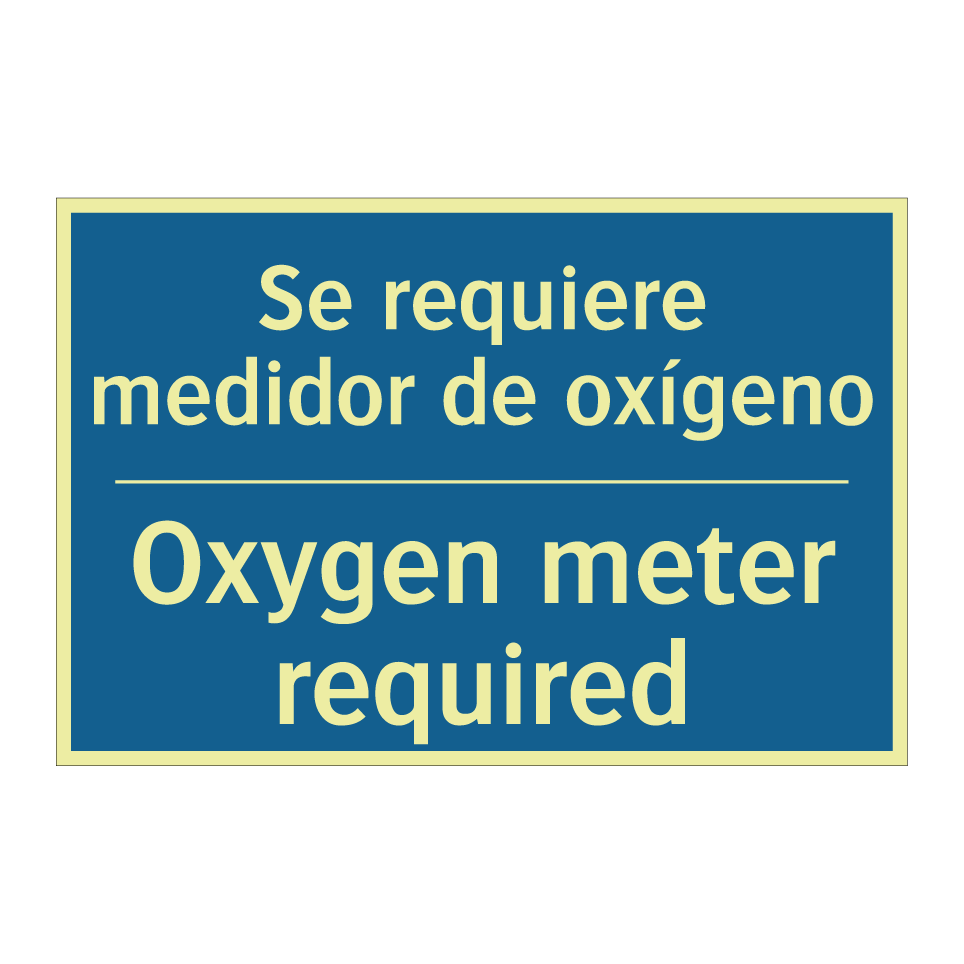 Se requiere medidor de oxígeno - Oxygen meter required