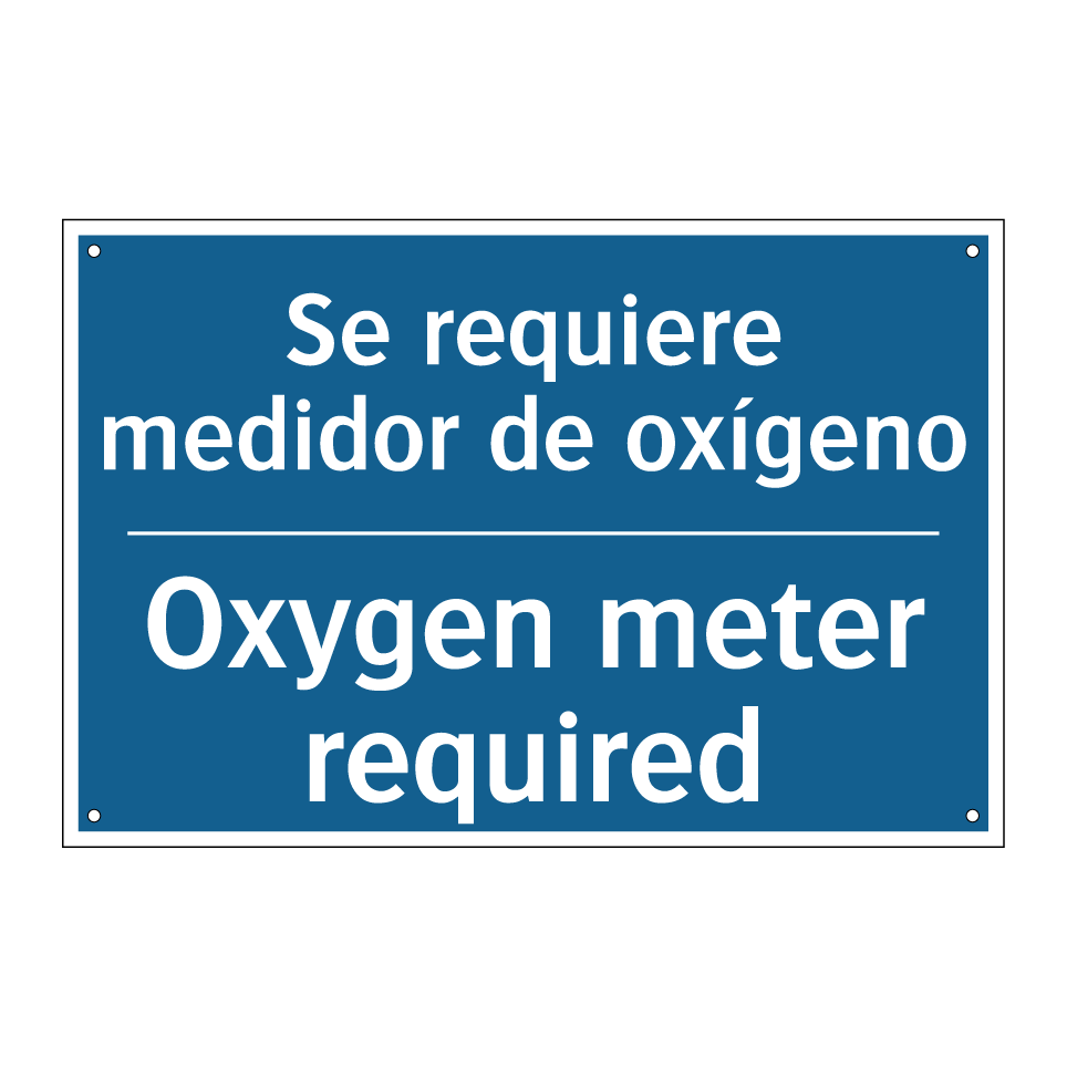 Se requiere medidor de oxígeno - Oxygen meter required