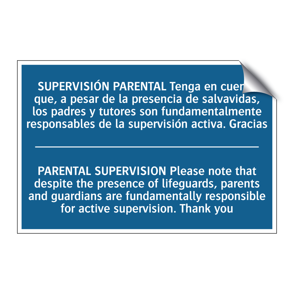 SUPERVISIÓN PARENTAL Tenga en  /.../ - PARENTAL SUPERVISION Please note  /.../
