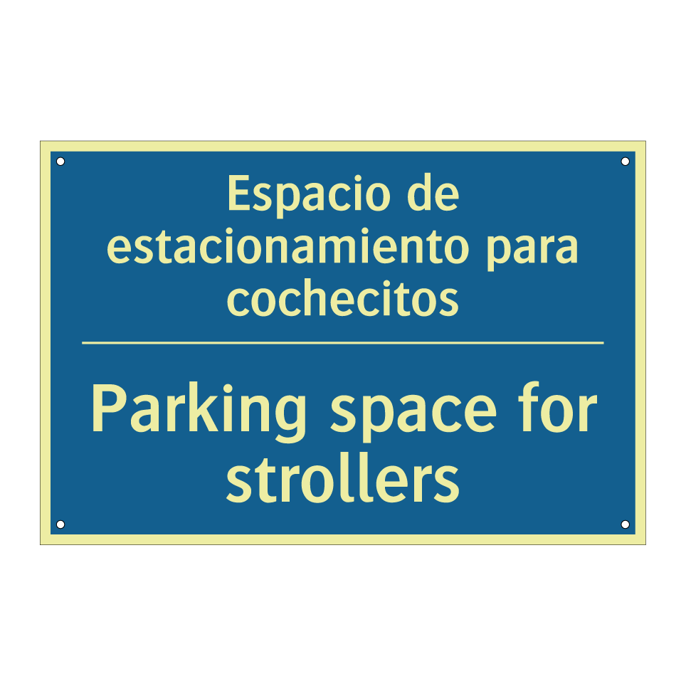 Espacio de estacionamiento para  /.../ - Parking space for strollers