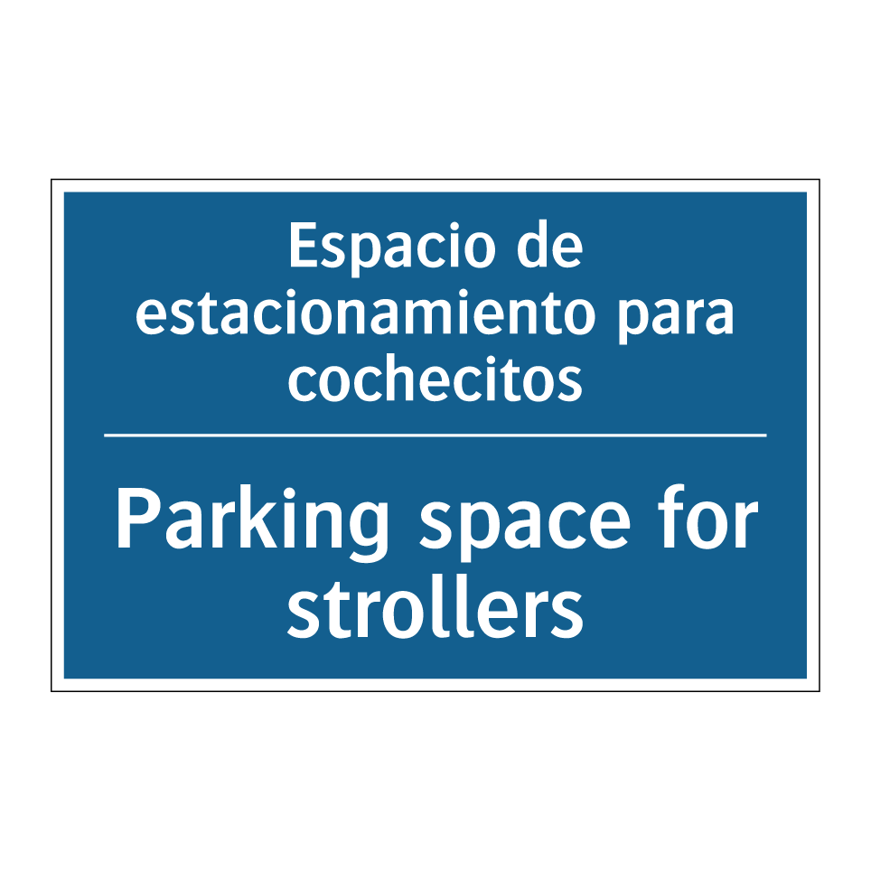 Espacio de estacionamiento para  /.../ - Parking space for strollers