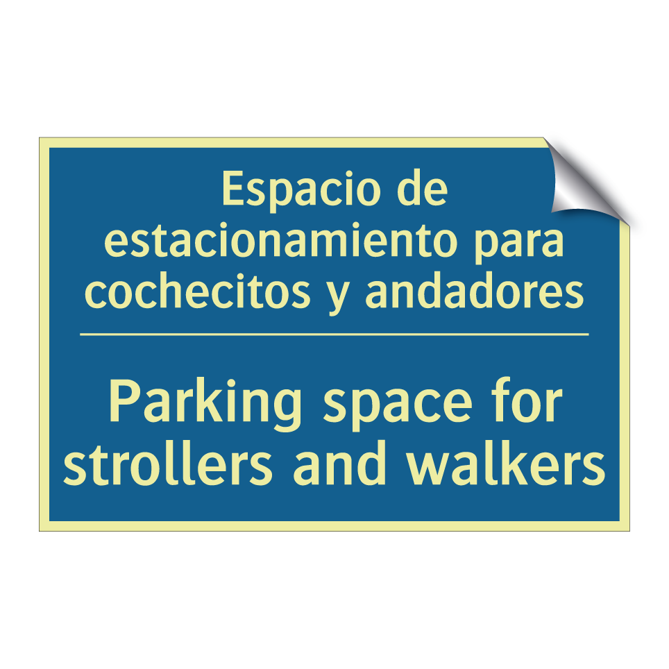 Espacio de estacionamiento para  /.../ - Parking space for strollers and  /.../
