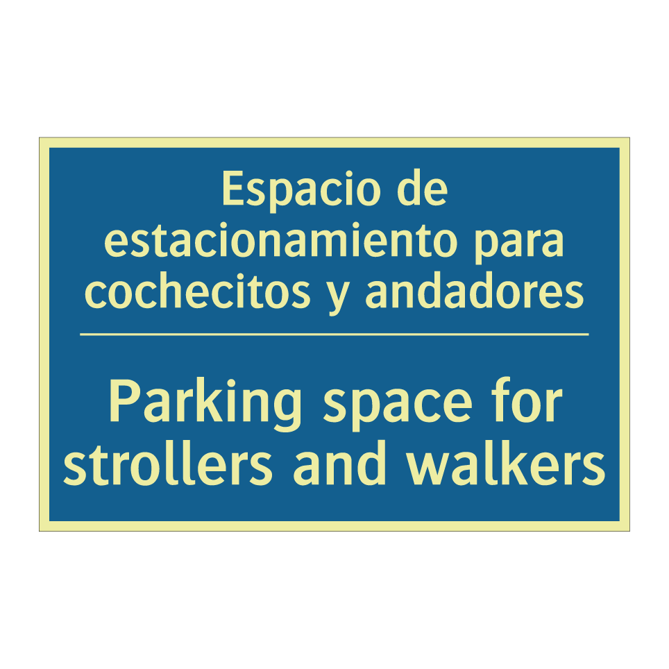Espacio de estacionamiento para  /.../ - Parking space for strollers and  /.../