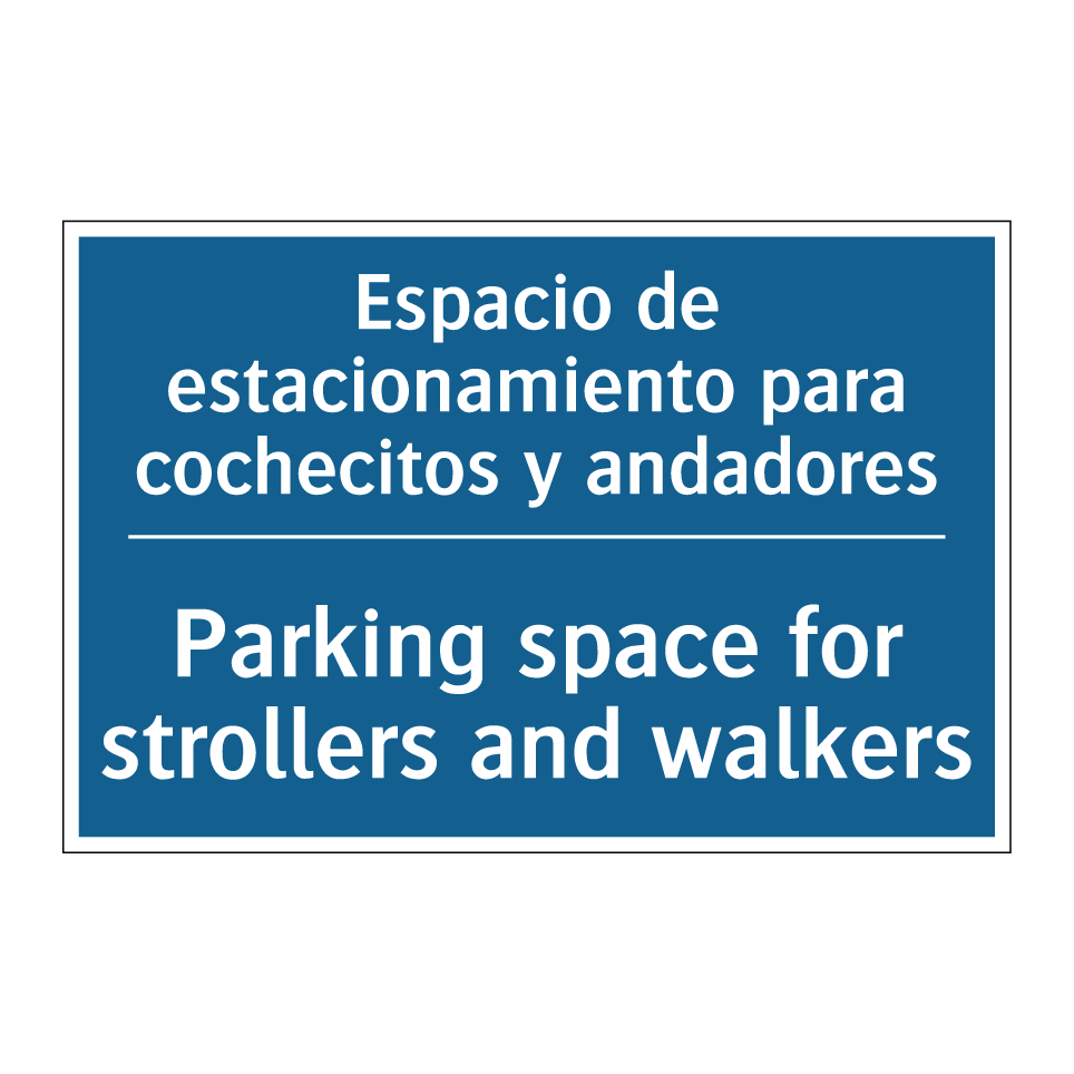 Espacio de estacionamiento para  /.../ - Parking space for strollers and  /.../