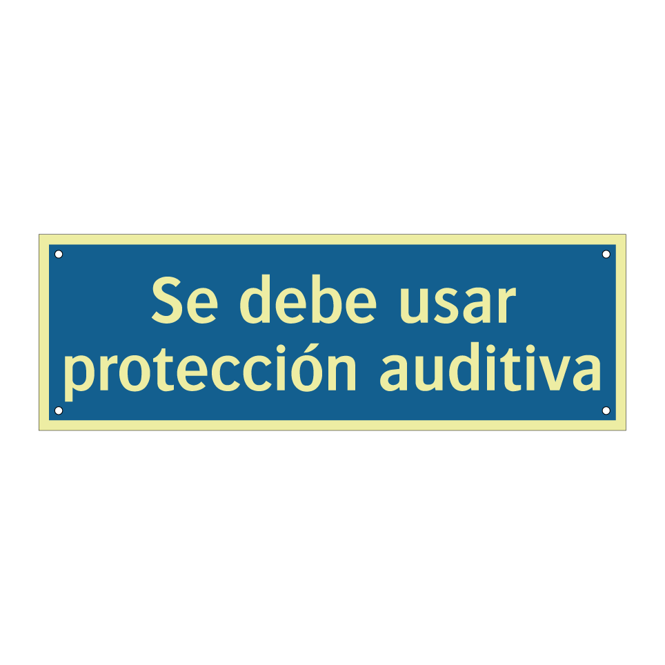 Se debe usar protección auditiva