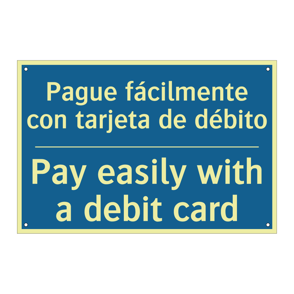 Pague fácilmente con tarjeta de  /.../ - Pay easily with a debit card