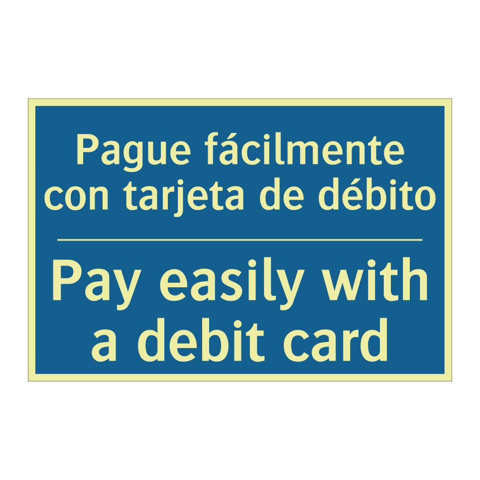 Pague fácilmente con tarjeta de  /.../ - Pay easily with a debit card