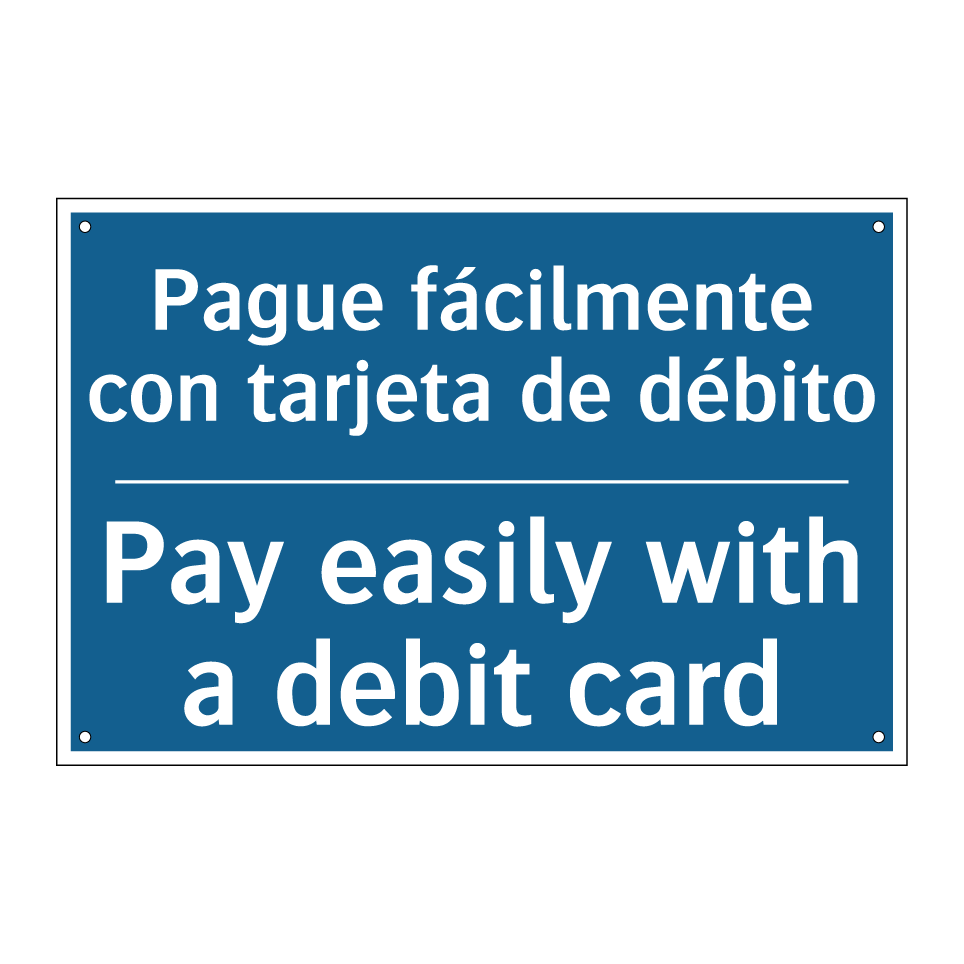 Pague fácilmente con tarjeta de  /.../ - Pay easily with a debit card