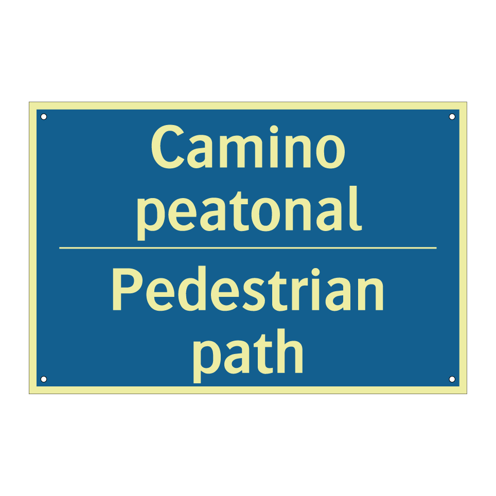 Camino peatonal - Pedestrian path
