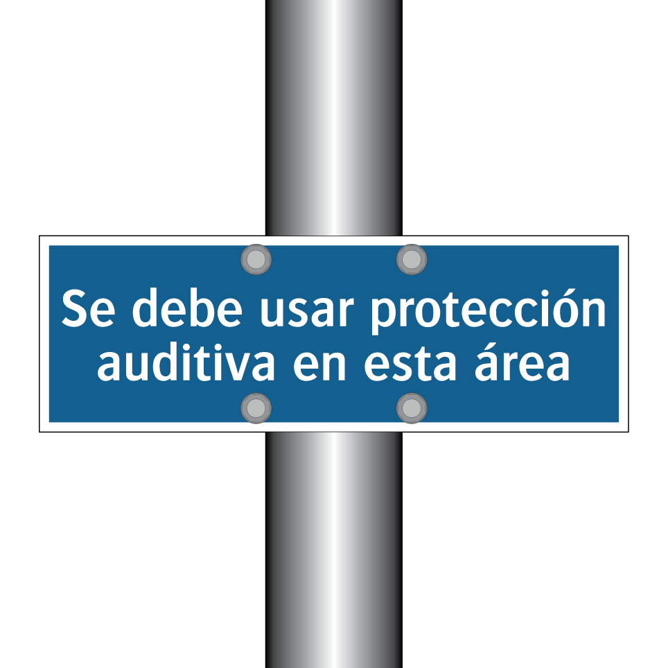 Se debe usar protección auditiva en esta área
