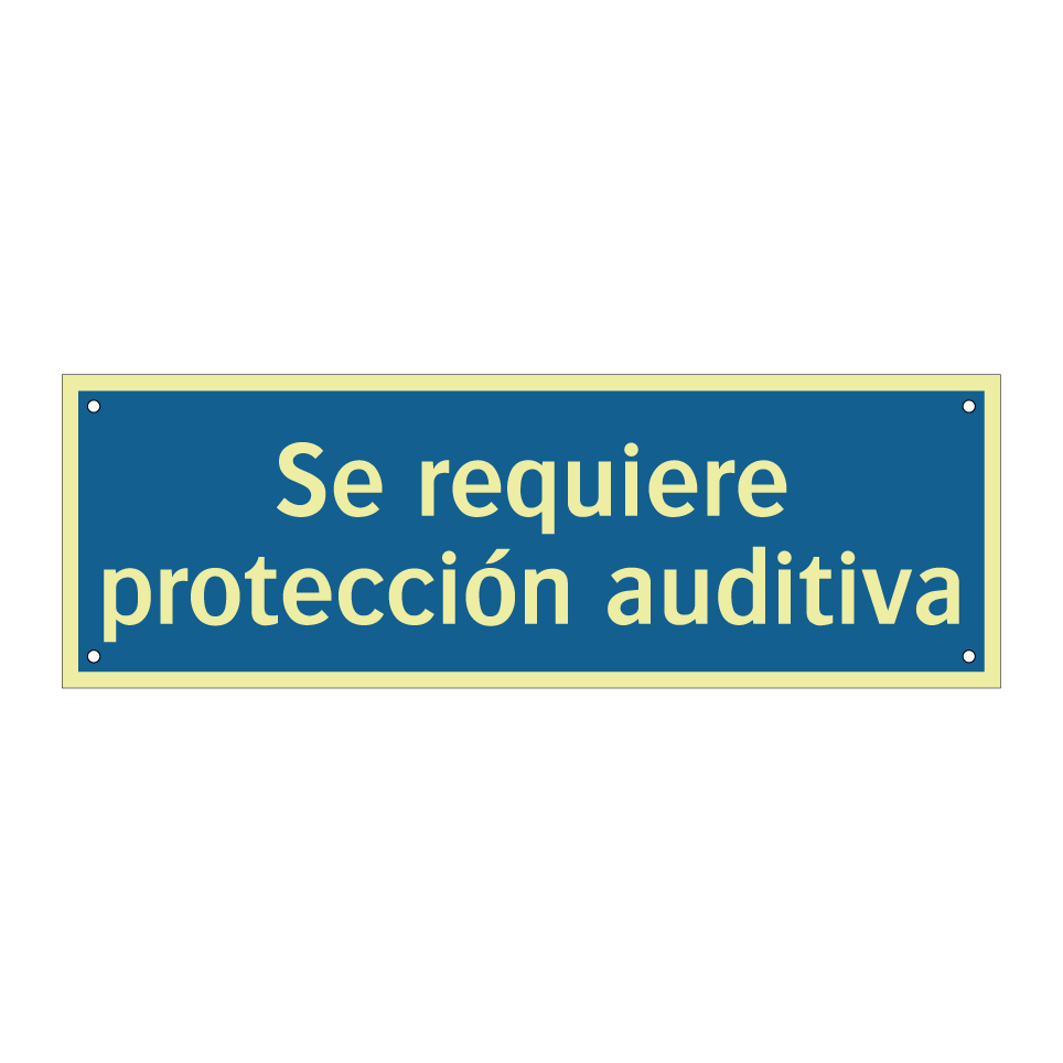 Se requiere protección auditiva