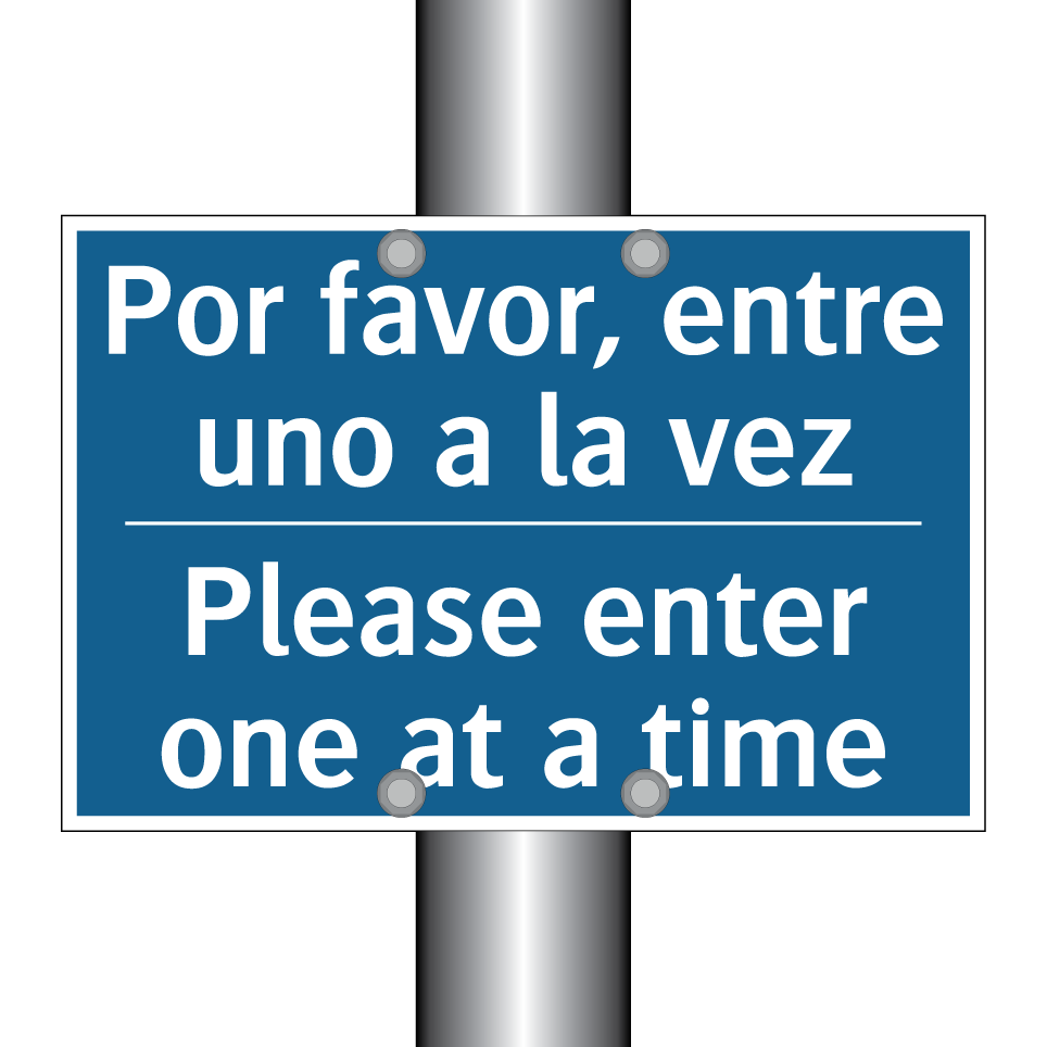 Por favor, entre uno a la vez - Please enter one at a time