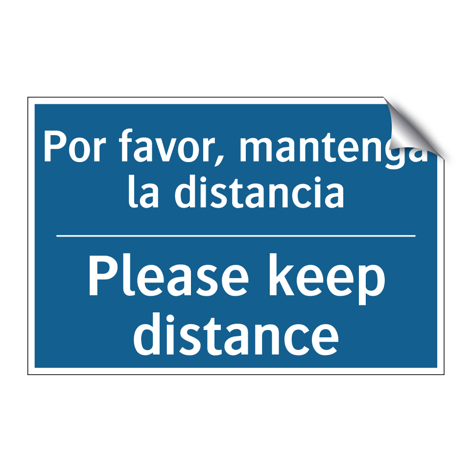Por favor, mantenga la distancia /.../ - Please keep distance
