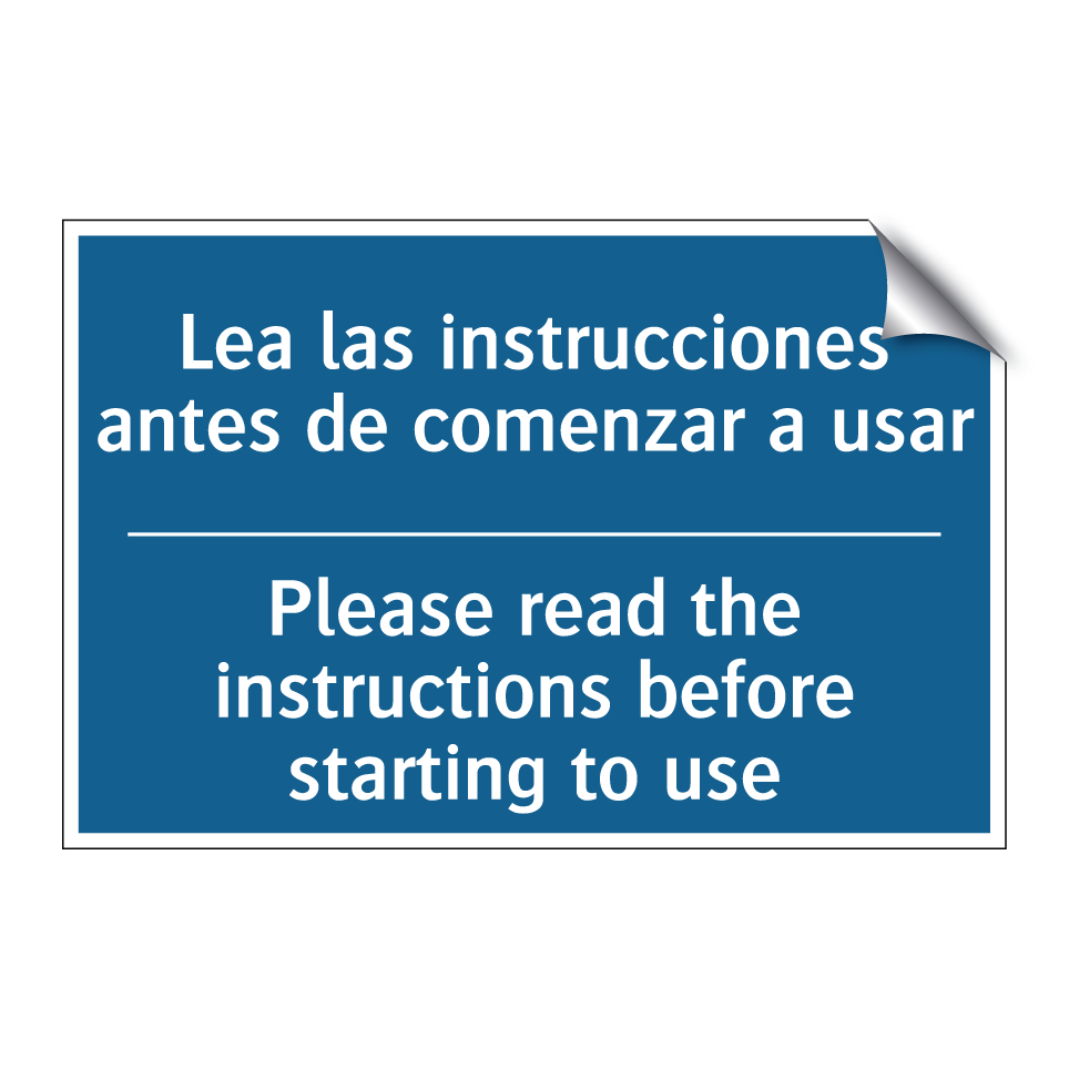 Lea las instrucciones antes de  /.../ - Please read the instructions before  /.../