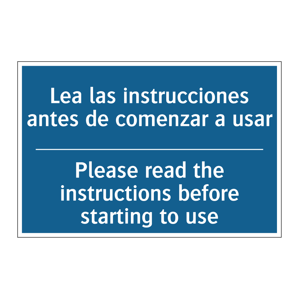 Lea las instrucciones antes de  /.../ - Please read the instructions before  /.../