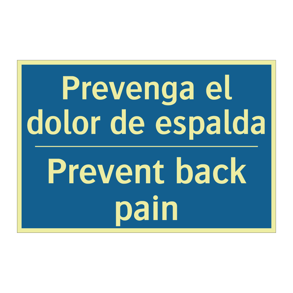 Prevenga el dolor de espalda - Prevent back pain