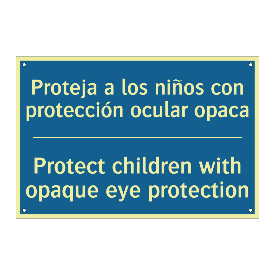 Proteja a los niños con protección  /.../ - Protect children with opaque eye  /.../