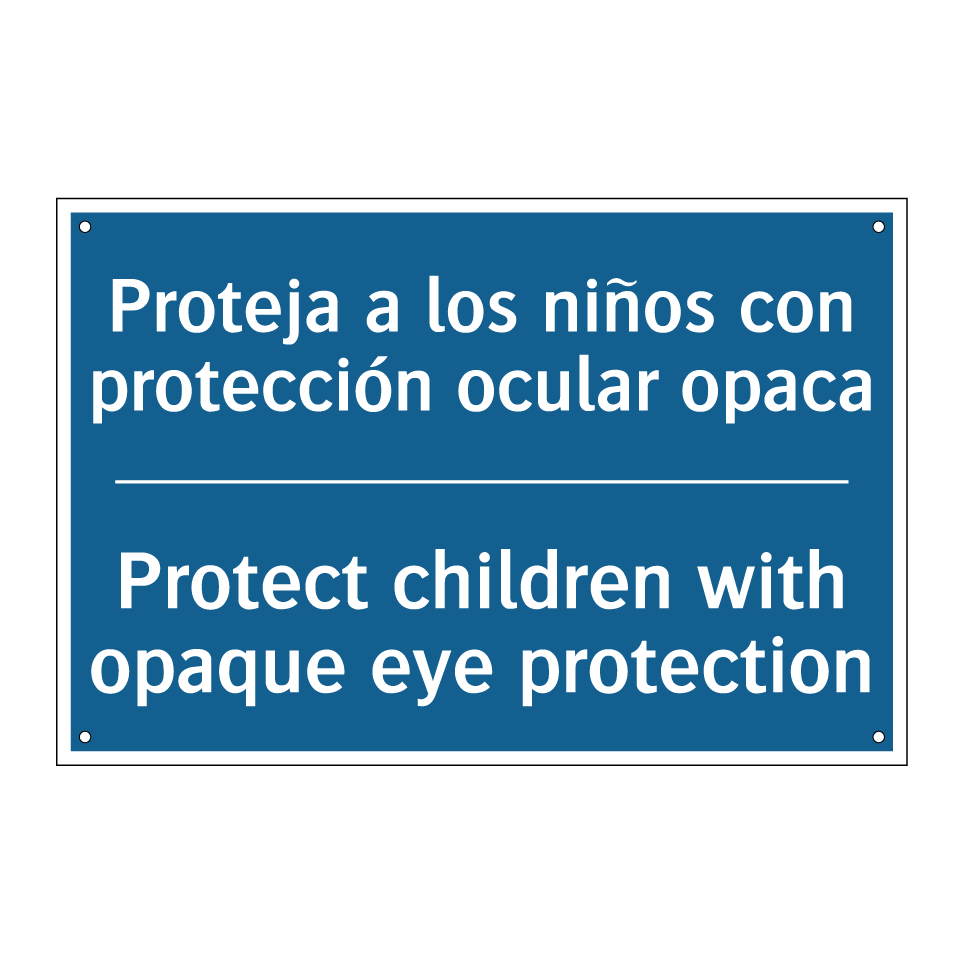Proteja a los niños con protección  /.../ - Protect children with opaque eye  /.../