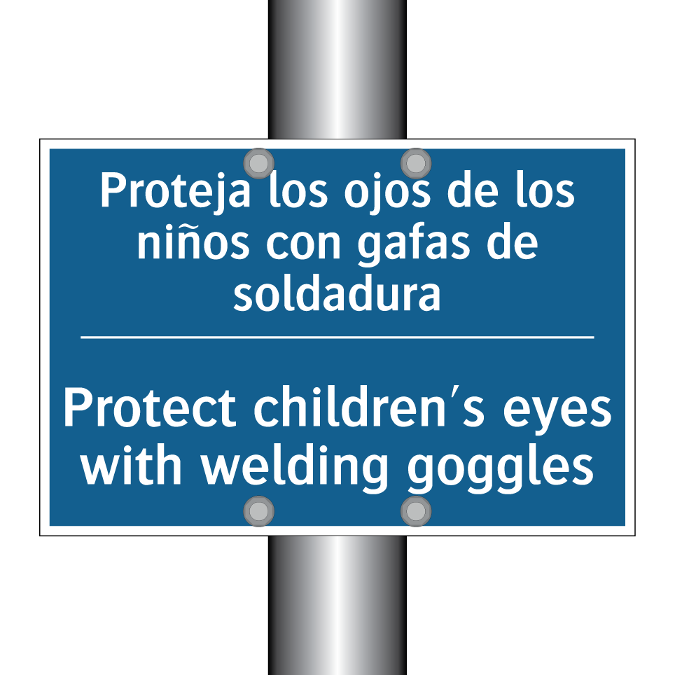 Proteja los ojos de los niños  /.../ - Protect children's eyes with welding  /.../