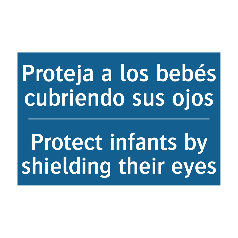 Proteja a los bebés cubriendo  /.../ - Protect infants by shielding their  /.../
