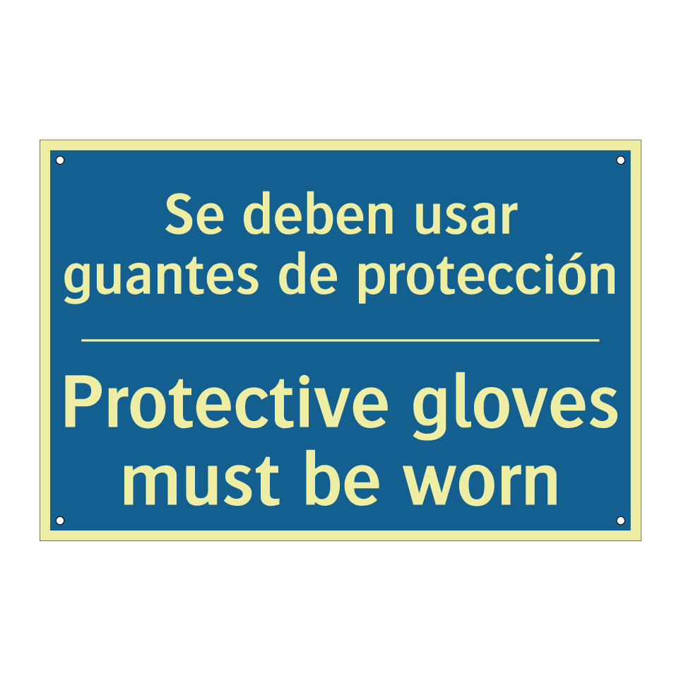 Se deben usar guantes de protección /.../ - Protective gloves must be worn