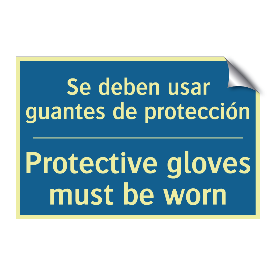 Se deben usar guantes de protección /.../ - Protective gloves must be worn