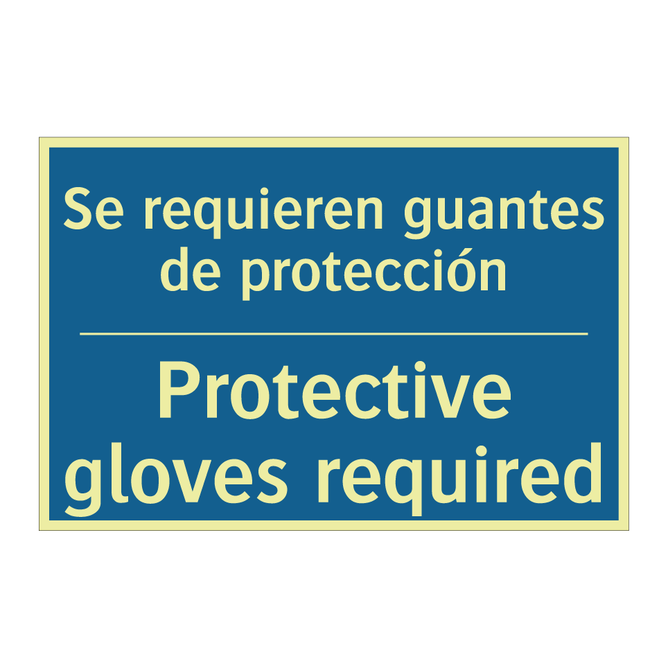 Se requieren guantes de protección /.../ - Protective gloves required