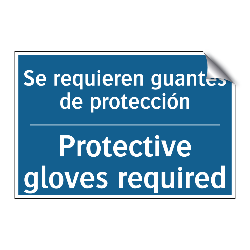 Se requieren guantes de protección /.../ - Protective gloves required