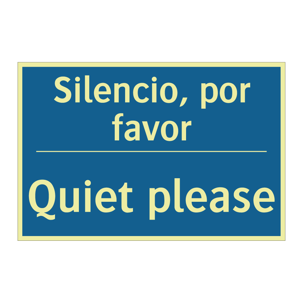 Silencio, por favor - Quiet please