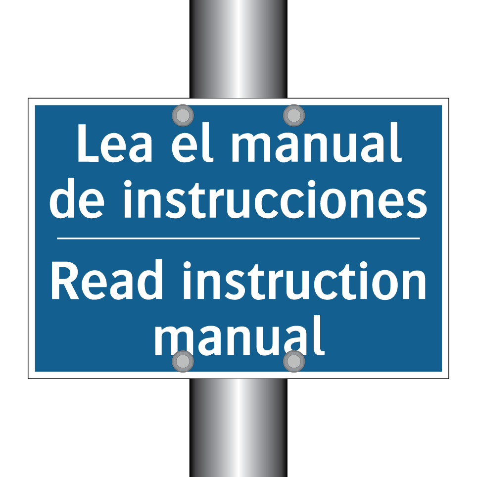 Lea el manual de instrucciones - Read instruction manual