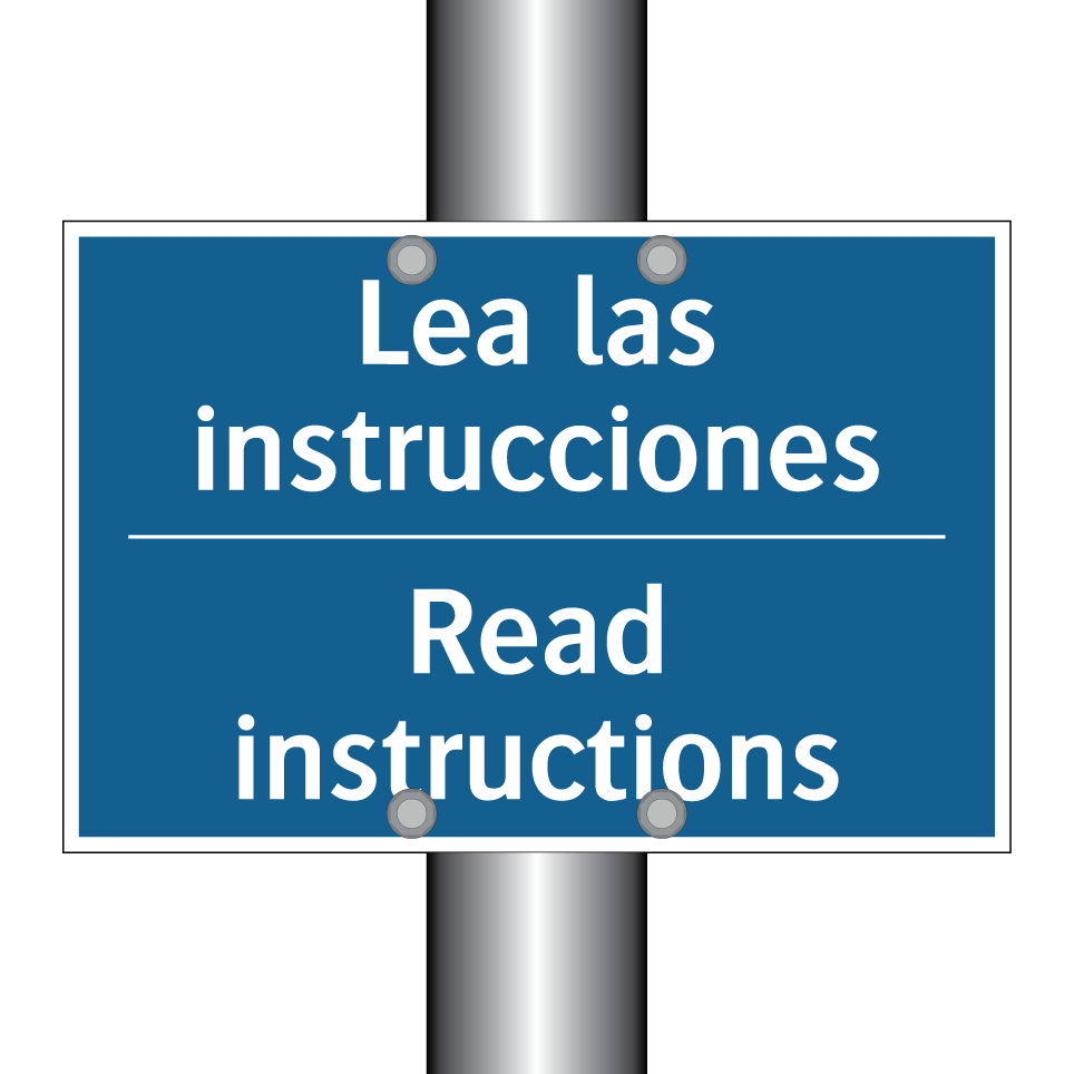 Lea las instrucciones - Read instructions
