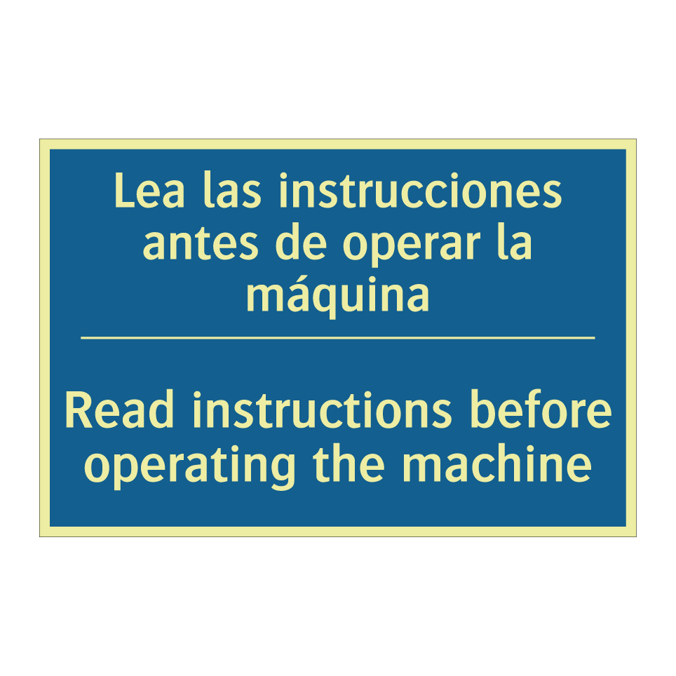 Lea las instrucciones antes de  /.../ - Read instructions before operating  /.../