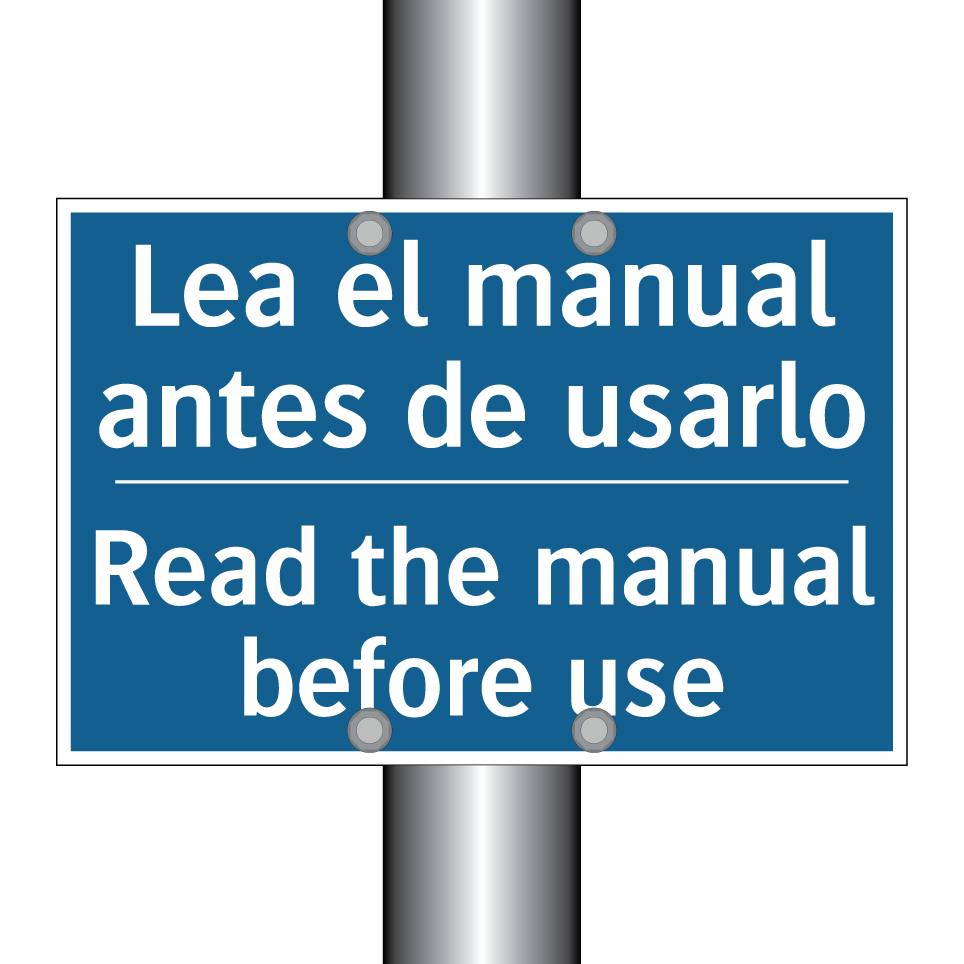 Lea el manual antes de usarlo - Read the manual before use