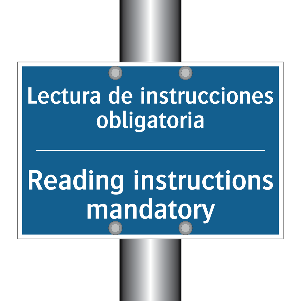 Lectura de instrucciones obligatoria /.../ - Reading instructions mandatory
