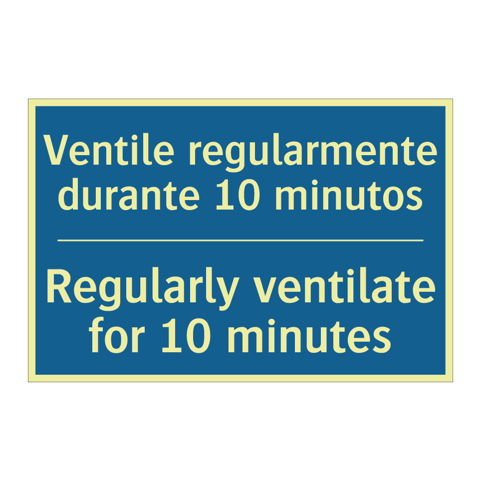 Ventile regularmente durante 10  /.../ - Regularly ventilate for 10 minutes /.../