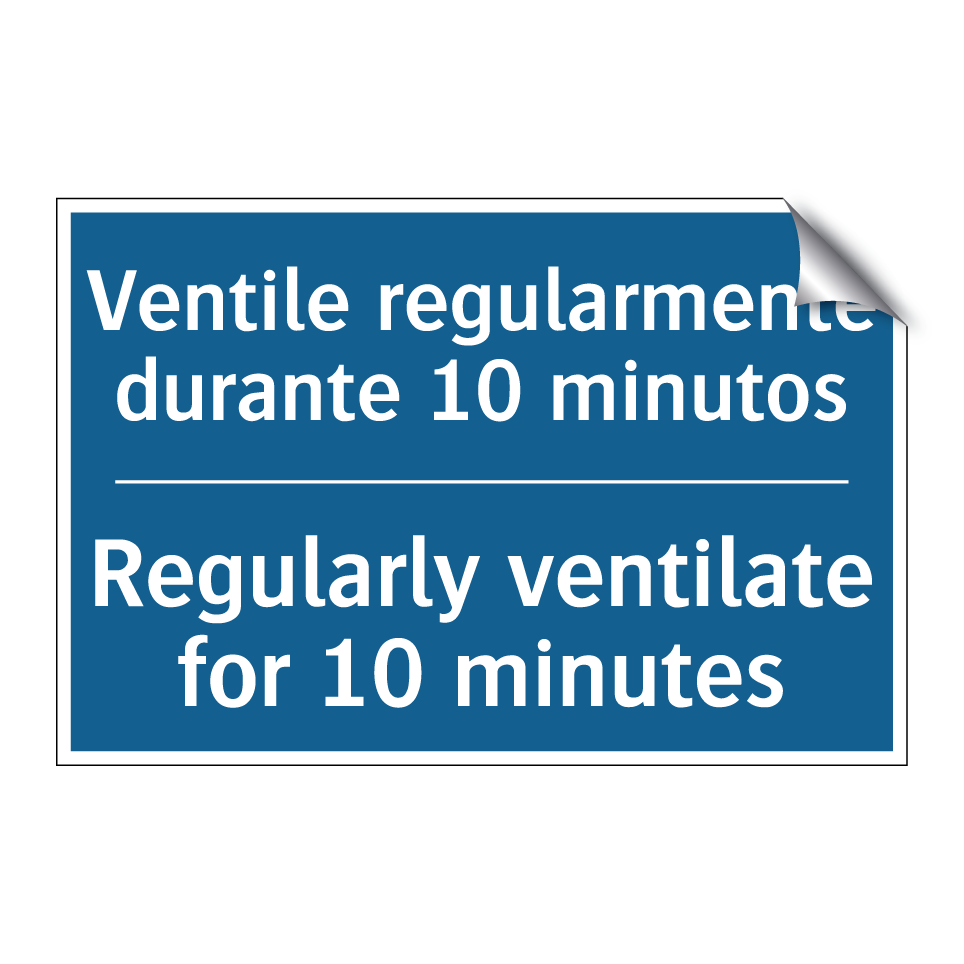 Ventile regularmente durante 10  /.../ - Regularly ventilate for 10 minutes /.../