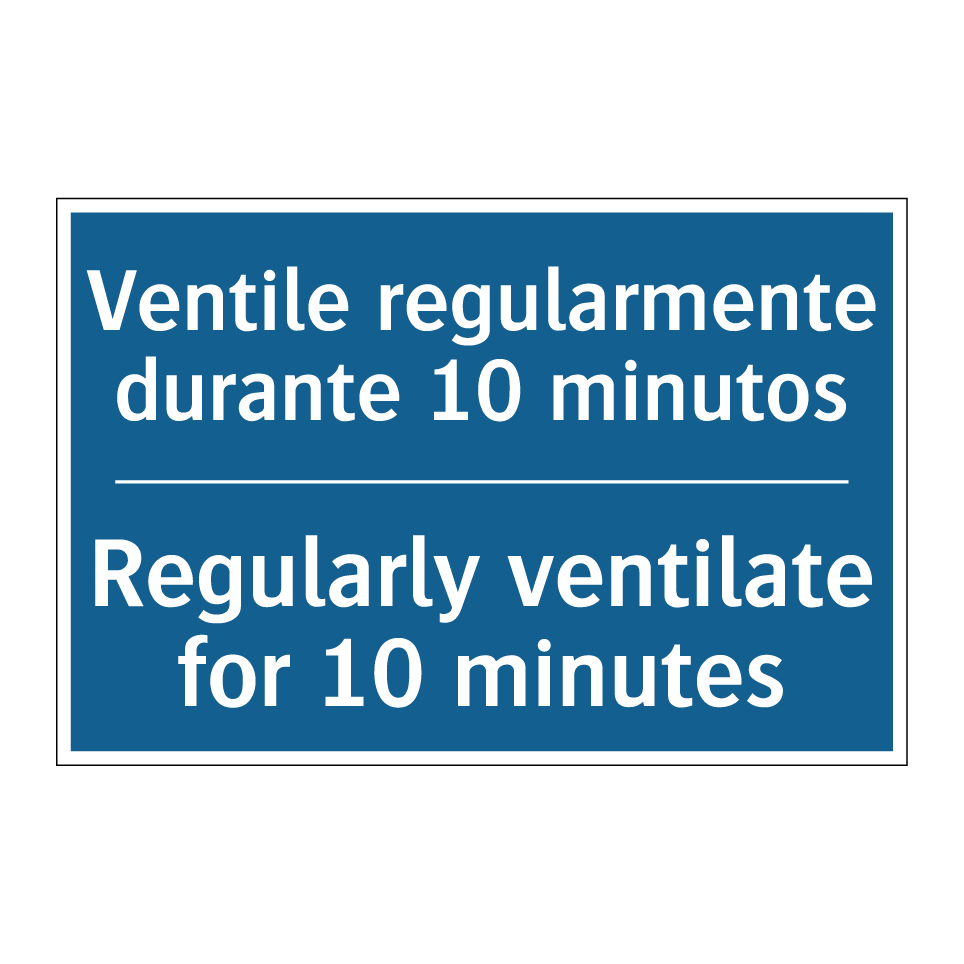 Ventile regularmente durante 10  /.../ - Regularly ventilate for 10 minutes /.../
