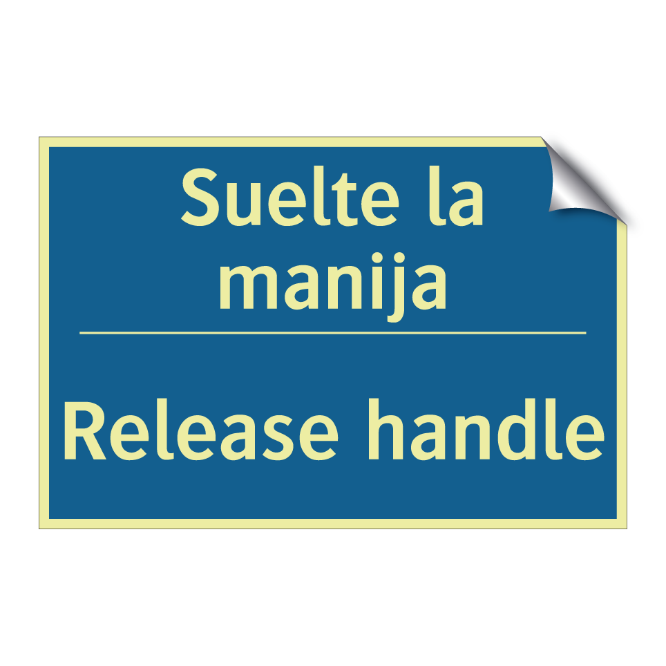 Suelte la manija - Release handle