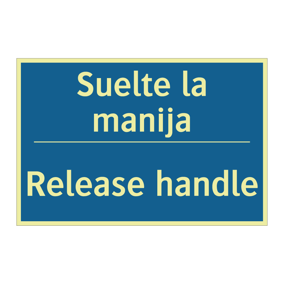 Suelte la manija - Release handle