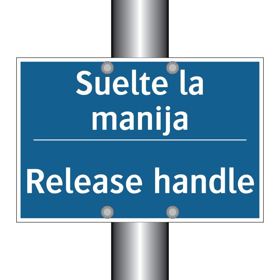 Suelte la manija - Release handle