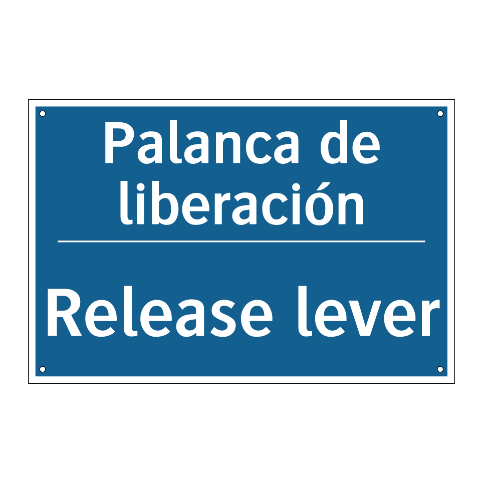 Palanca de liberación - Release lever